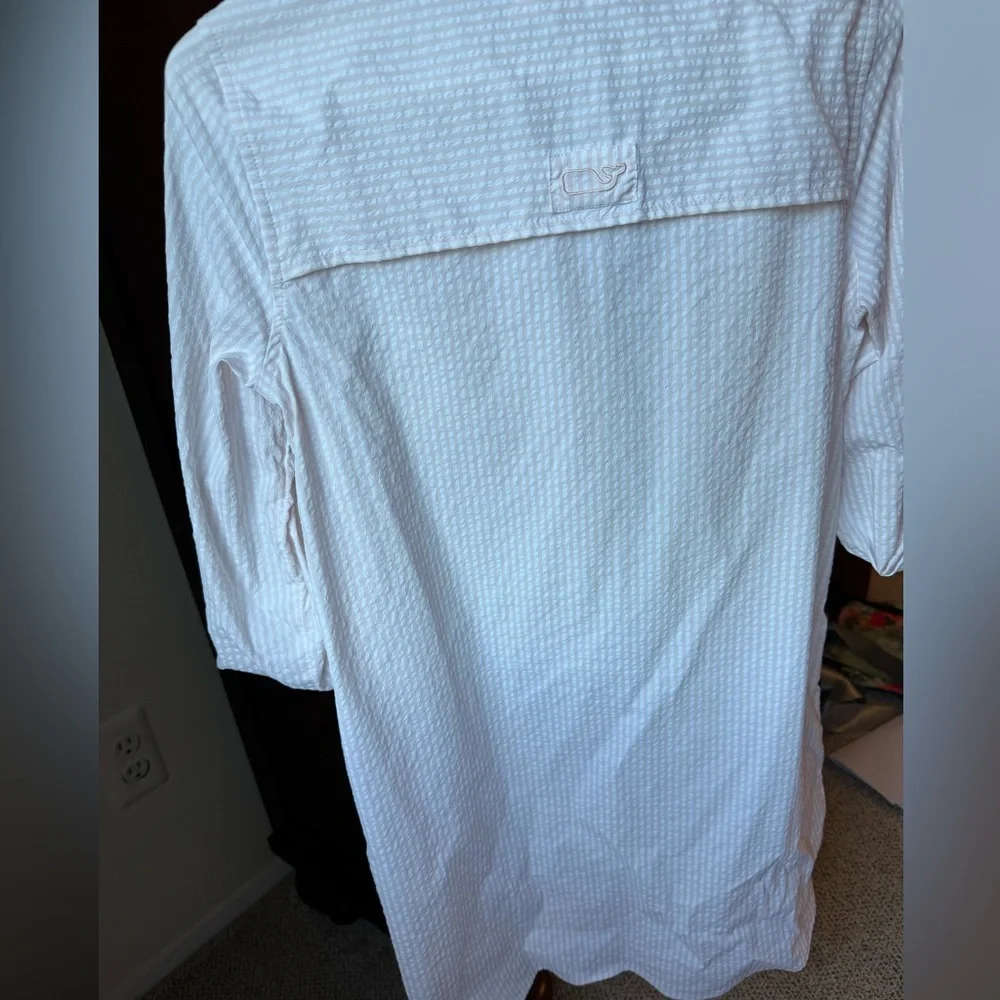 Vineyard Vines Hartley Harbor Coverup size 2 pink - Picture 4 of 10